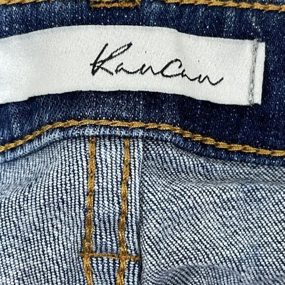 KanCan Womens Size 9 / 28  High Rise Skinny Jeans Medium Dark Wash Cut 4891 - Picture 9 of 11